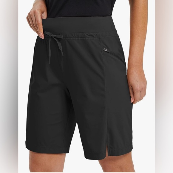 baleaf Women's Hiking Shorts 9" Quick Dry Bermuda Cargo Curvy 2XL - Picture 1 of 8